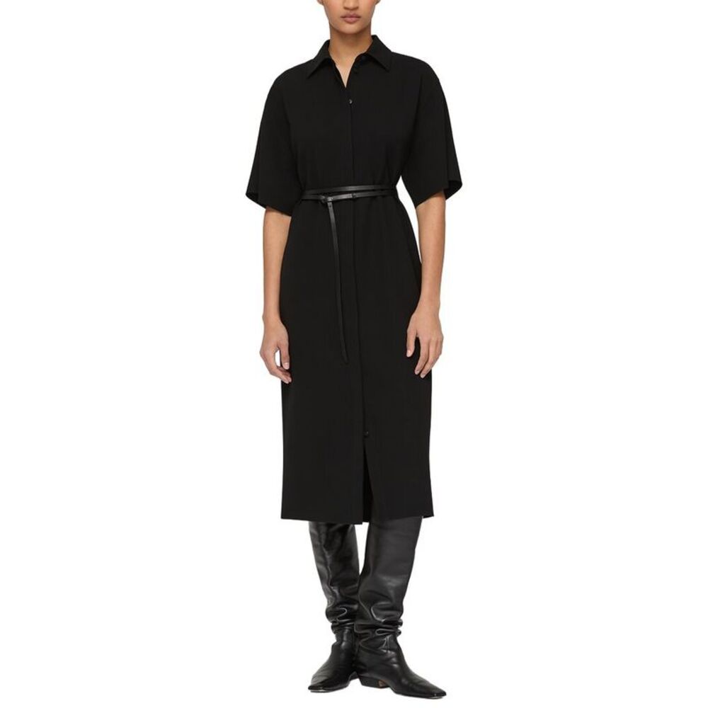 Lafayette 148 New York Womens Plus Drop Shoulder Shirtdress